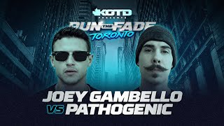 KOTD  JOEY GAMBELLO vs PATHOGENIC I RapBattle Full Battle [upl. by Erinn]