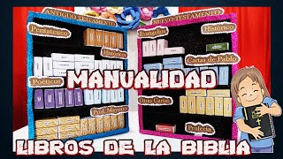 💥LOS LIBROS DE LA BIBLIA MANUALIDAD ESTANTERIA PARA LIBROS DIY CLASESBIBLICASPARANIÑOS [upl. by Saphra602]