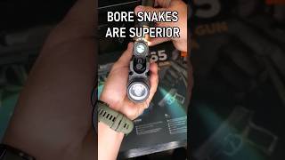 Who the heck still uses patches boresnake guncleaning 9mm pewpew sig p320 glock asmr edc [upl. by Nilyad]