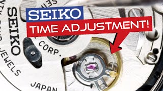 How to regulate an automatic SEIKO watch  Time Adjustment  DIY Tutorial  SPB143J1  Watch Repair [upl. by Imij]