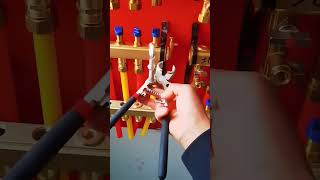 New floor heating pipe removal pliersviralvideo woodworking decoration tools shorts [upl. by Akemej]