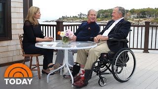 Watch Jenna Bush Hager And George W Bush Talk Family With George HW Bush  TODAY [upl. by Aiepoissac]