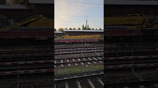 Gleisbauarbeiten im Bahnhof Helmstedt [upl. by Itsym]