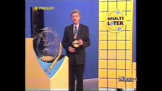 Polsat  Fragm losowania LOTTO reklamy zapowiedzi flesz quotInformacjiquot wyniki Lotto 09031998 [upl. by Merralee]