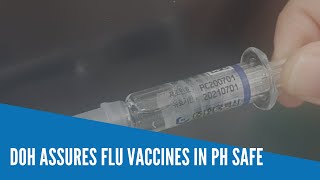 DOH assures flu vaccines in PH safe [upl. by Ueihttam]