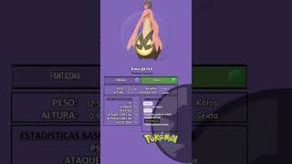 Gourgeist pokedex pokemon pokemongame pokemongo ghost anime halloween fantasma octubre [upl. by Viole]