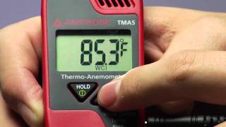 In your pocket  The Amprobe TMA5 Minivane Anemometer [upl. by Filia]