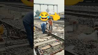 Up line me Rail welding karte waqt train Down line per a gai [upl. by Christabelle]