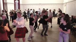 Canadian Barn Dance  Scottish Ceilidh Dancing in Edinburgh with HotScotch Ceilidh Band [upl. by Keyek]