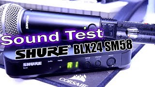 Shure BLX24SM58 Wireless Sound Test IS IT GOOD My Thoughts [upl. by Davenport]