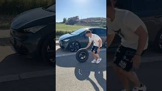 Spinning wheel transition 📱 with CUPRAOfficial transition tutorial automobile [upl. by Tarsuss]