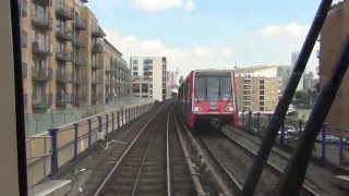 Bank to King George DLR Drivers view of track [upl. by Ecarret]