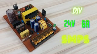 DIY 24V 6AMP POWERFUL SMPS [upl. by Rey104]