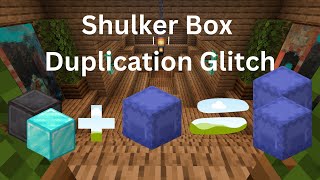 Shulker Box Duplication Glitch Bedrock And Java  Servers Realms and Worlds [upl. by Leslee]