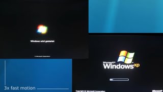 Boot time comparison Windows 7 vs Windows XP  MarcTV [upl. by Han]