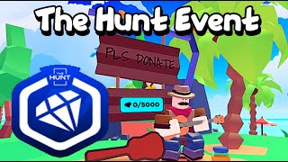 Pls Donate  How to Get Diamond Donor Badge amp Booth Roblox The Hunt Event [upl. by Airun]