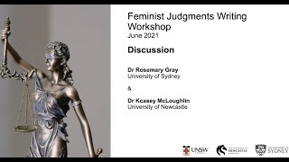 Feminist Judgments Writing Workshop ICC Discussion [upl. by Anitnatsnoc]