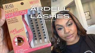 Trying ArdellBeauty Press on Lashes for Christmas Pictures [upl. by Anett]