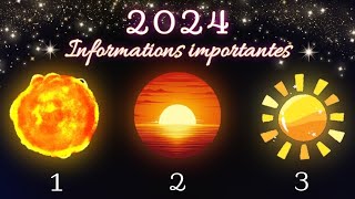 Informations importantes pour votre année 2024 🎉 Guidance intemporelle à 3 choix 🌞 [upl. by Murray]