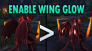 Evoker customization options to get GLOWY WINGS on Empowered Casts  Bug workaround  Dragonflight [upl. by Bridwell]