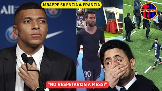 💥 MBAPPE SILENCIA FRANCIA POR SU MALTRATO A MESSI EN EL PSG “NO SUPIERON RESPETAR AL ARGENTINO” ❌ [upl. by Reamonn]