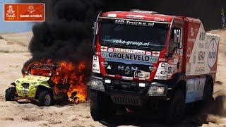 Rally Dakar 2023  MEJORES MOMENTOS  TRUCKS ACCIDENTS AND BEST MOMENTS [upl. by Leugimsiul]