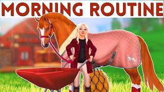 AUTUMN EQUESTRIAN MORNING ROUTINE  Star Stable Realistic Roleplay [upl. by Horst430]