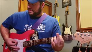 Blink 182  Adams Song Guitar Cover with Fender Subsonic [upl. by Yesiad]