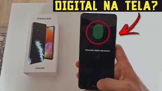 Galaxy A32 Leitor De Digital Na Tela Funciona Bem [upl. by Merceer]