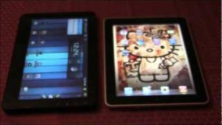 Viewsonic GTablet vs Apple iPad [upl. by Sinegold]