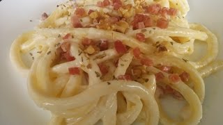 Pasta con Crema de Leche y Jamón Serrano [upl. by Marigolde585]