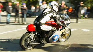 Timeless Thunder Classic Motorcycles amp Sidecars at Steckborn Memorial Hillclimb 2023 [upl. by Bihas]