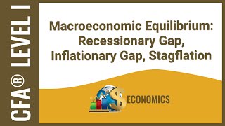 CFA® Level I Economics  Macroeconomic Equilibrium Recessionary Gap Inflationary Gap Stagflation [upl. by Dranreb]