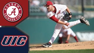 UIC vs 20 Alabama Baseball Highlights  BAMA STAYS UNDEFEATED  College Baseball Highlights 2023 [upl. by Ittap492]