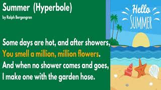 Hyperbole Example in Poem for Kids 6 [upl. by Nytsirc]