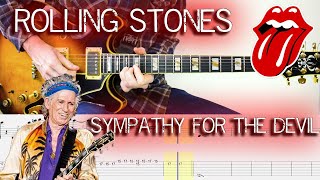 Sympathy for the devil  The Rolling Stones  Guitar Tab  Lesson  Tutorial amp Score 🎸 [upl. by Aynna538]