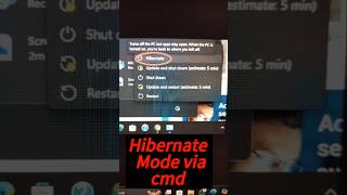 Quick way 2 Put your PC on hibernation Modewindows cmd shorts [upl. by Ylro]