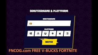 Fncogcom Free Vbucks Fortnite [upl. by Lenes649]