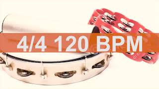 🔴 120 BPM Tambourine Metronome [upl. by Larochelle]