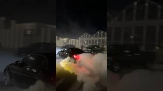 Mercedes C63 AMG Burnout😱 loud exhaust  mercedes burnout amg modifiedcars [upl. by Aivat]