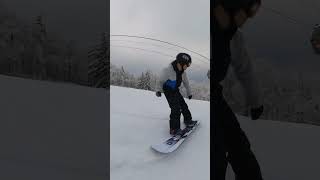 Never Summer Proto Slinger Snowboard Review An asym pressable jib board that can grip ice [upl. by Roland221]