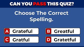 Spelling Quiz  CAN YOU SCORE 2020  Part 34 [upl. by Oyek769]