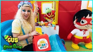 Drive Thru Pretend Play Ryans World with Power Wheels Ride on Car [upl. by Kaycee]