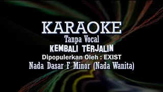 Karaoke Kembali Terjalin  SLAM  Karaoke Gitar Akustik  Nada Wanita [upl. by Kinson403]