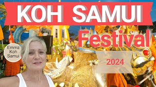 Chak Phra Festival 2024 à Koh Samui  Processions Street Food et Concerts 🎉🇹🇭  Teaser [upl. by Noakes367]