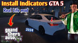 HOW TO INSTALL INDICATORS IN GTA 5 2024 GTA 5 MODS HINDIURDUTHEZONE [upl. by Adnawad899]