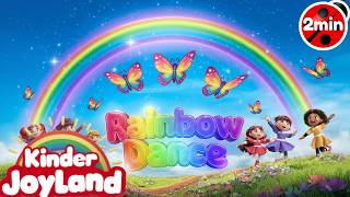 Rainbow Dance Video Song  Kids Songs amp Nursery Rhymes KinderJoyland [upl. by Mcleod]