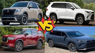 Toyota Grand Highlander vs Nissan Pathfinder INTERIOR ENGINE PRICE [upl. by Nuahsal374]