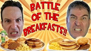 McDonalds Big Breakfast wHotcakes REVIEW  Breakfast Challenge With Peep This Out [upl. by Hesther60]