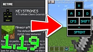 How To Enable Keystrokes For MCPE 119  Minecraft Bedrock Edition [upl. by Eadas615]